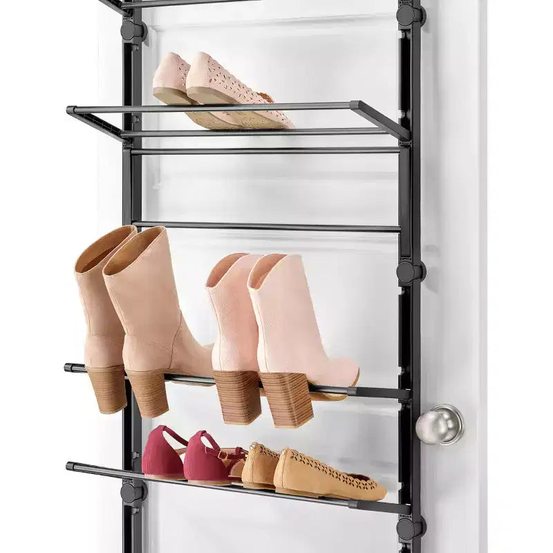 8 Tier Shoe Rack Black