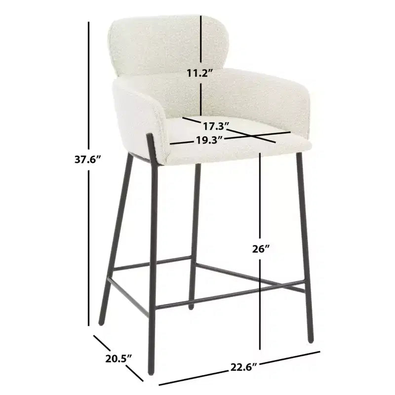 Charlize Velvet Counter Stool - SFV4756 - Safavieh Couture