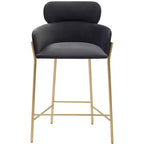 Charlize Velvet Counter Stool - SFV4756 - Safavieh Couture