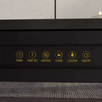 Meuble TV moderne et minimaliste avec tiroirs et étagères ouvertes
