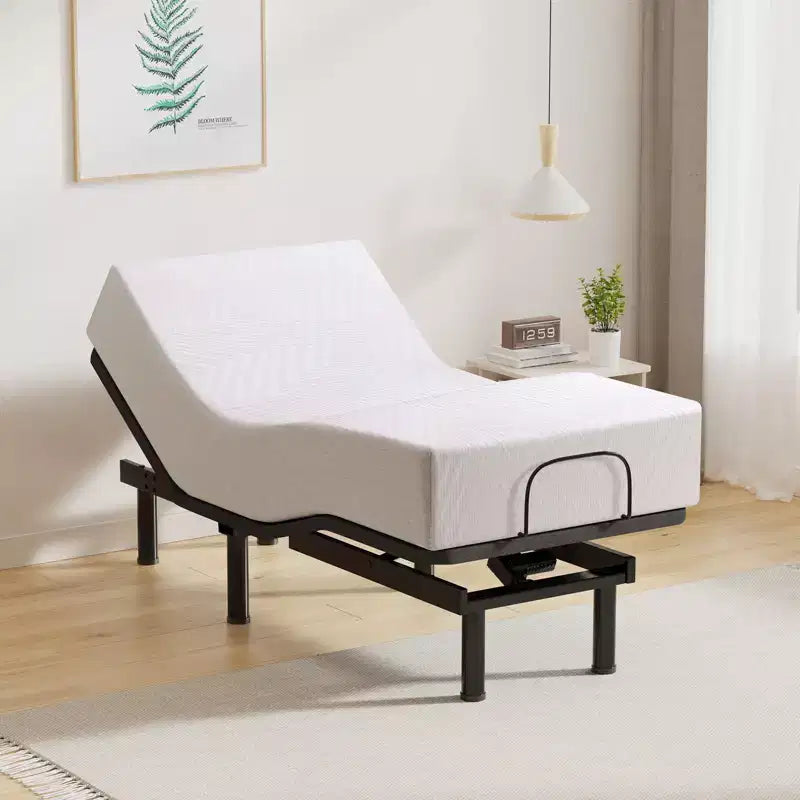 Dyonery Updated Adjustable Bed Base with Thickened Form Frame