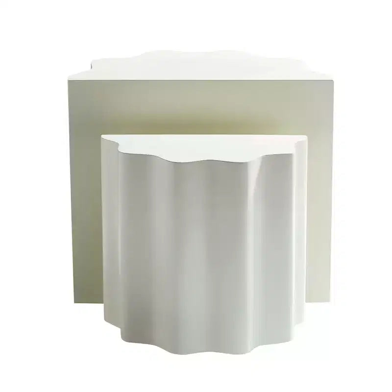 Alice Modern 2 Piece Fiberglass Accent Table Set