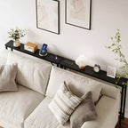 Narrow Console Table, Behind Couch Table for Living Room, Slim Sofa Table with Metal & MDF, Industrial Hallway Table for Entryway, Foyer