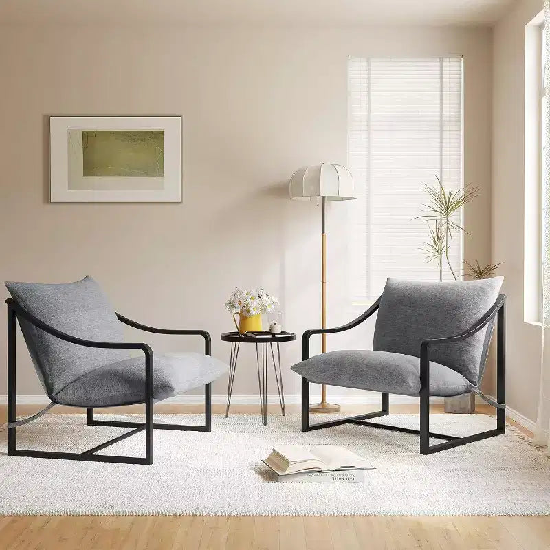 Acekool Compact Lounge Chair - Versatile Single Seater with Cushion for Living Room, Study or Porch (Multiple Colors Available)