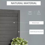 Paravent Pliant 4 Panneaux avec Étagères de Rangement en Bois de Paulownia, Cloison de Séparation Autonome pour Chambre à Coucher, Bureau, Gris