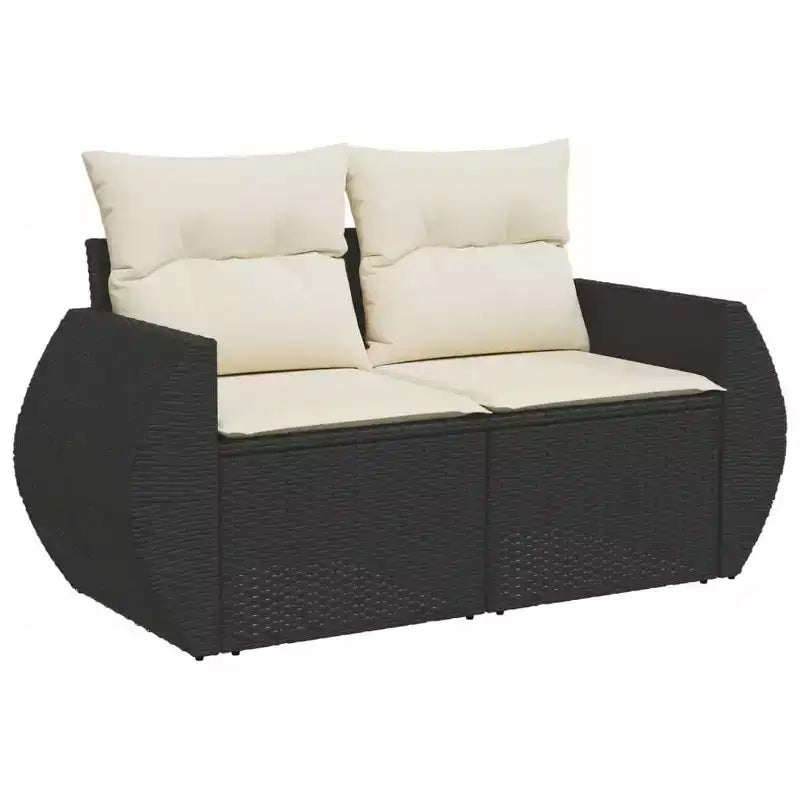 Garden Sofa Set Black