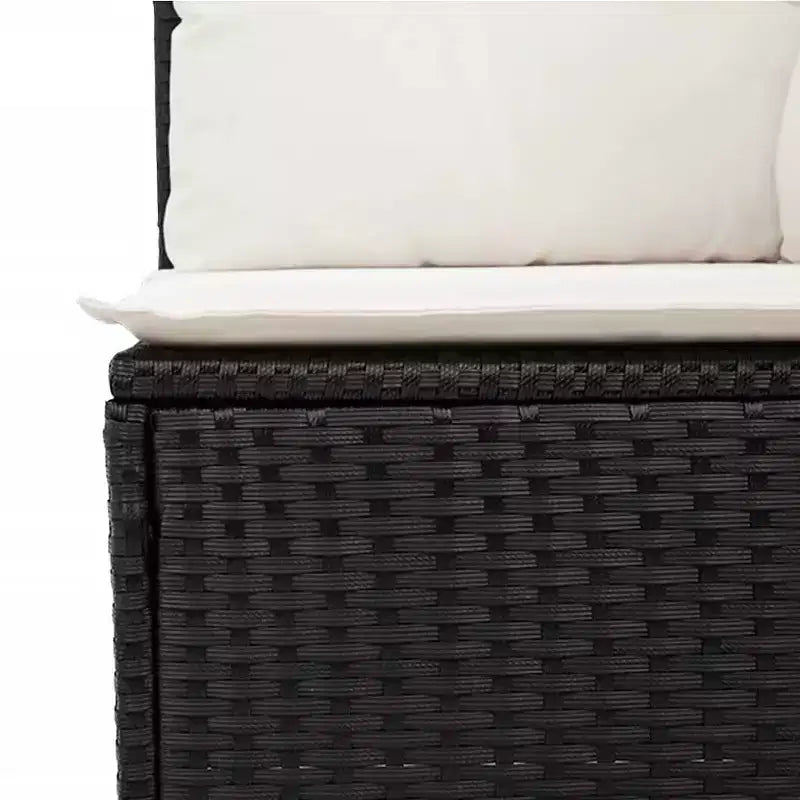 Garden Sofa Set Black