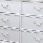 Commode 56 po fini blanc
