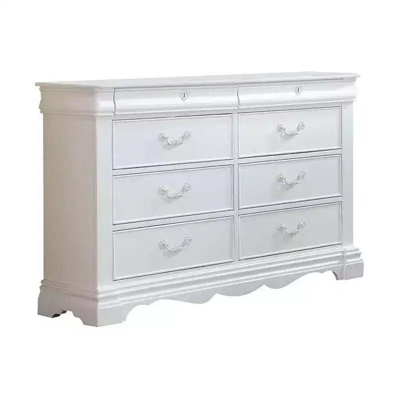 Acme Furniture 56" Estrella Dresser White Finish