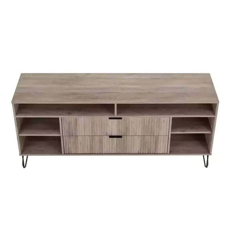 Manhattan Comfort 63" Dumbo TV Stand for TVs up to 60" Rustic Gray