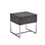 Table d'appoint Gris chêne/Chrome