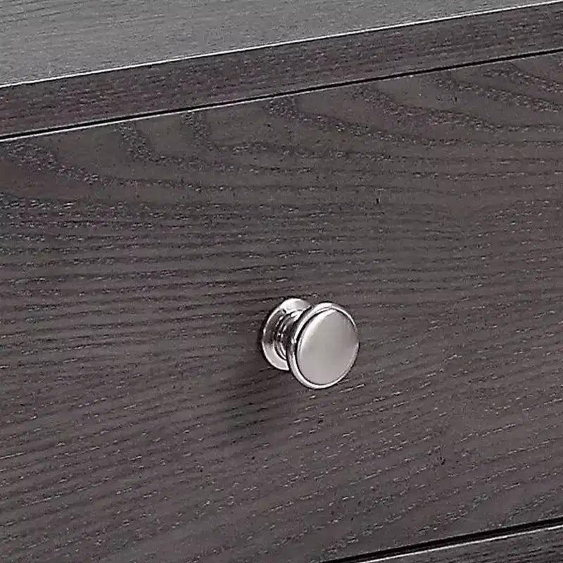 Acme Furniture Iban Accent Table Gray Oak/Chrome Finish