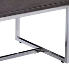 Table d'appoint Gris chêne/Chrome