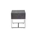 Table d'appoint Gris chêne/Chrome