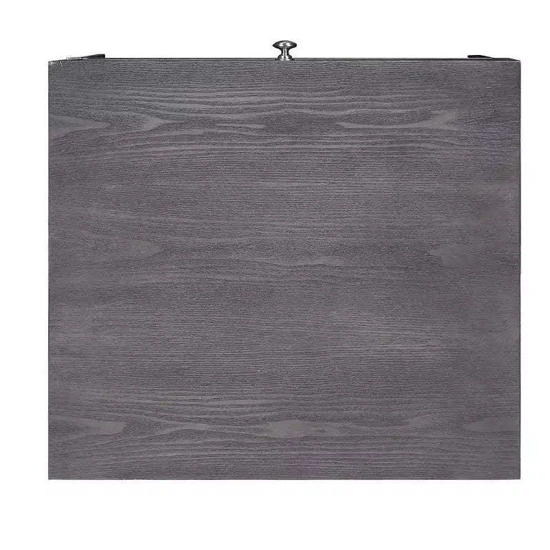 Acme Furniture Iban Accent Table Gray Oak/Chrome Finish
