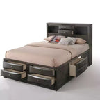 Acme Furniture 91" Queen Ireland Bed Gray Oak Finish