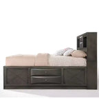 Lit Queen 91" Fini Chêne Gris