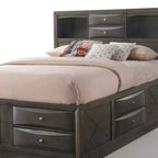 Lit Queen 91" Fini Chêne Gris