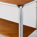 console avec cadre chromé