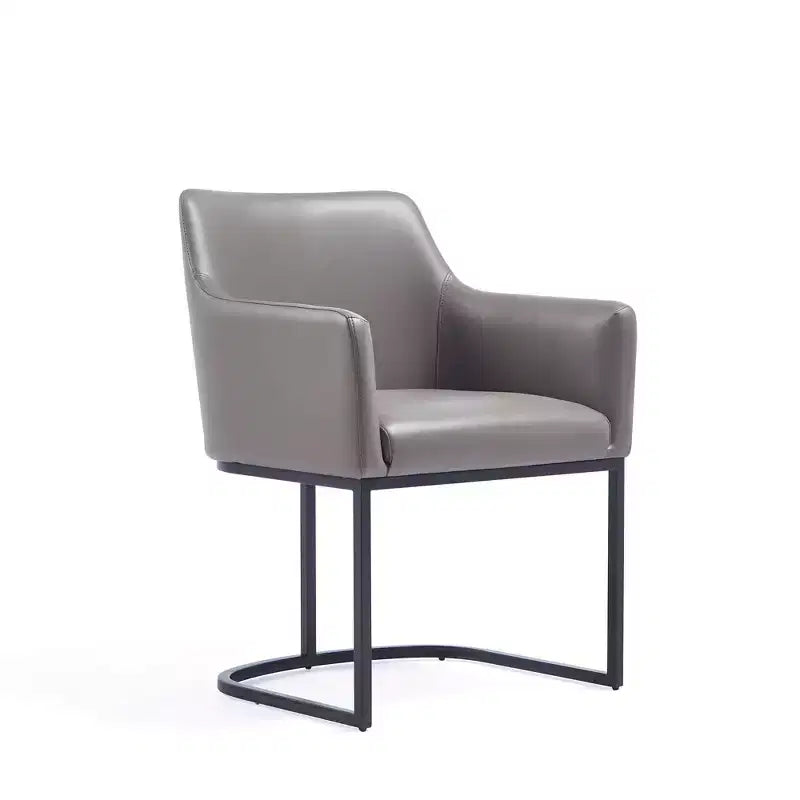 Serena Modern Leatherette Upholstered Dining Armchair - Manhattan Comfort