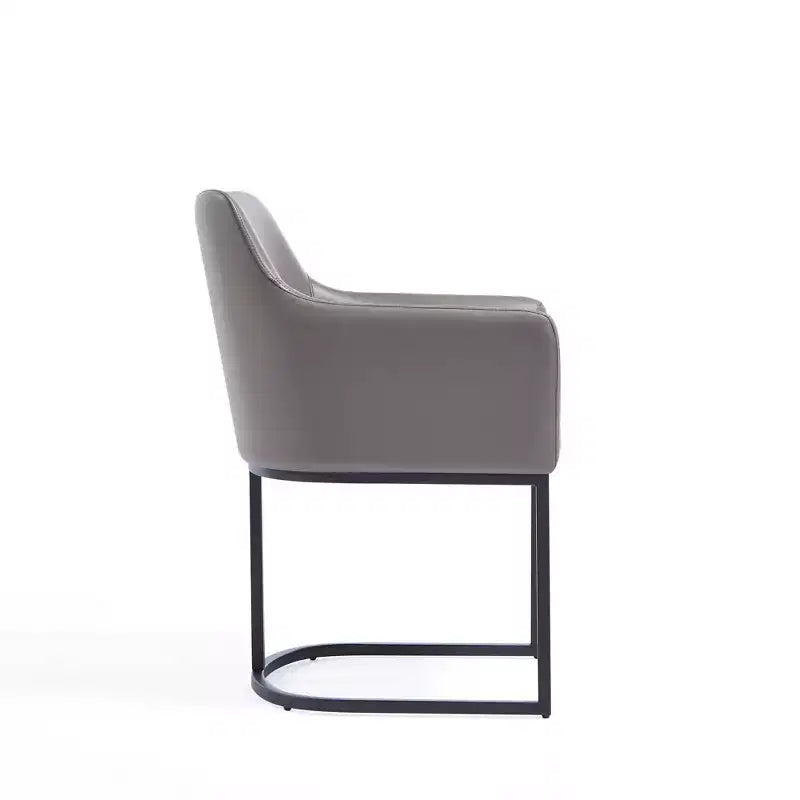 Serena Modern Leatherette Upholstered Dining Armchair - Manhattan Comfort