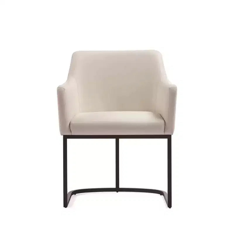 Serena Modern Leatherette Upholstered Dining Armchair - Manhattan Comfort