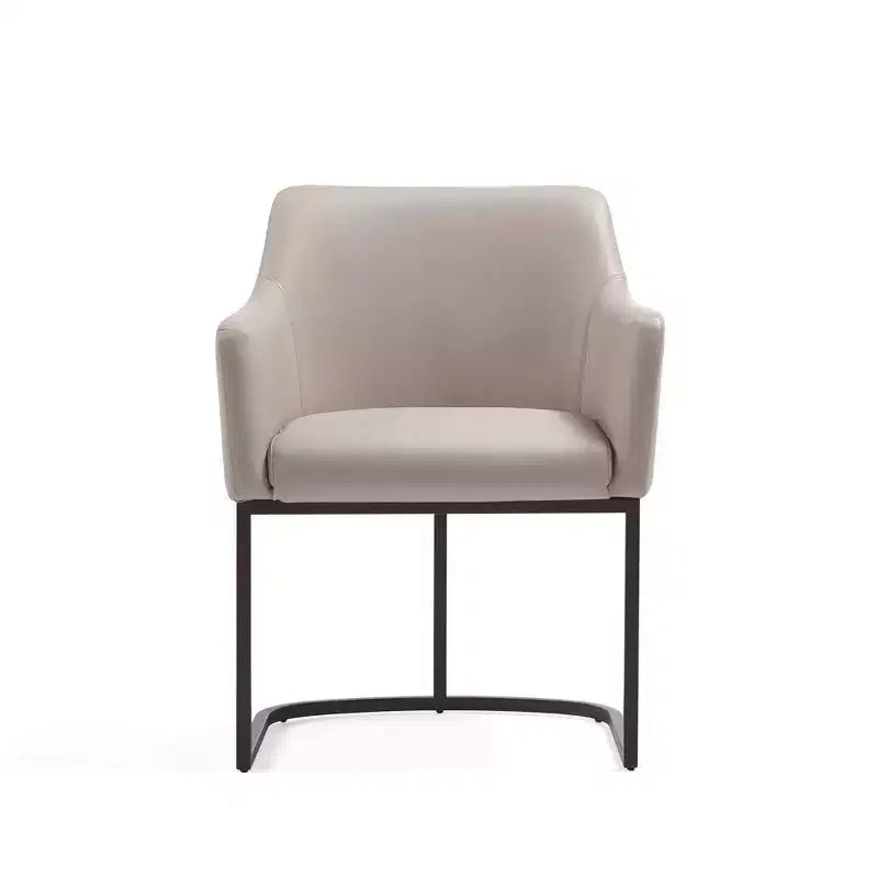 Serena Modern Leatherette Upholstered Dining Armchair - Manhattan Comfort