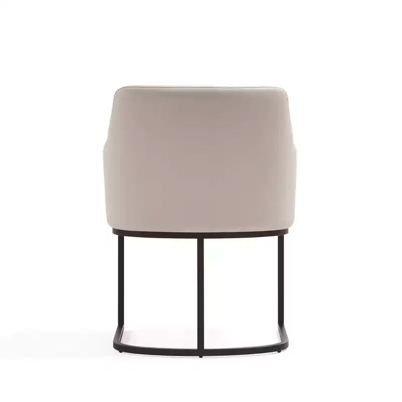 Serena Modern Leatherette Upholstered Dining Armchair - Manhattan Comfort