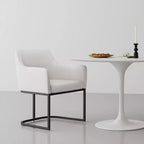 Serena Modern Leatherette Upholstered Dining Armchair - Manhattan Comfort
