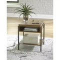 Table d'appoint marron/noir