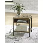 Table d'appoint marron/noir