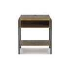 Table d'appoint marron/noir
