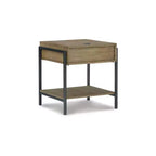 Table d'appoint marron/noir