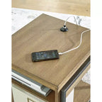 Table d'appoint marron/noir