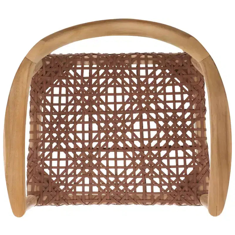 Munro Leather Woven Accent Chair - ACH1005 - Safavieh