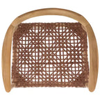 Fauteuil d'appoint en cuir tressé