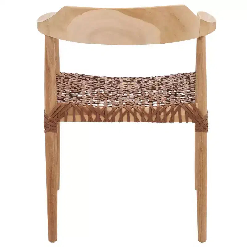 Munro Leather Woven Accent Chair - ACH1005 - Safavieh