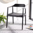 Fauteuil d'appoint en cuir tressé