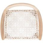 Fauteuil d'appoint en cuir tressé