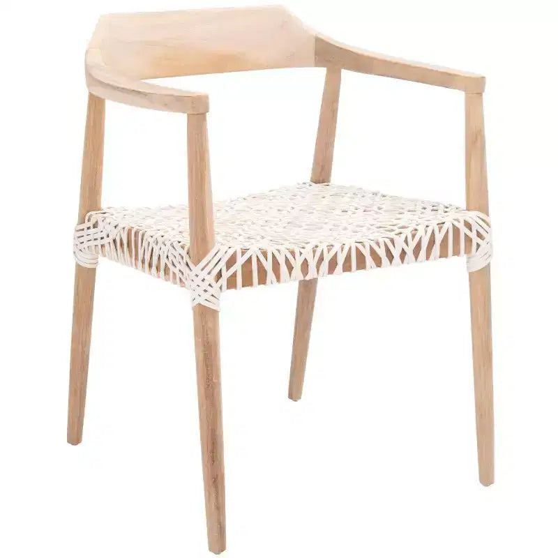 Munro Leather Woven Accent Chair - ACH1005 - Safavieh