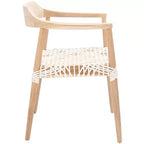 Fauteuil d'appoint en cuir tressé