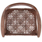 Fauteuil d'appoint en cuir tressé