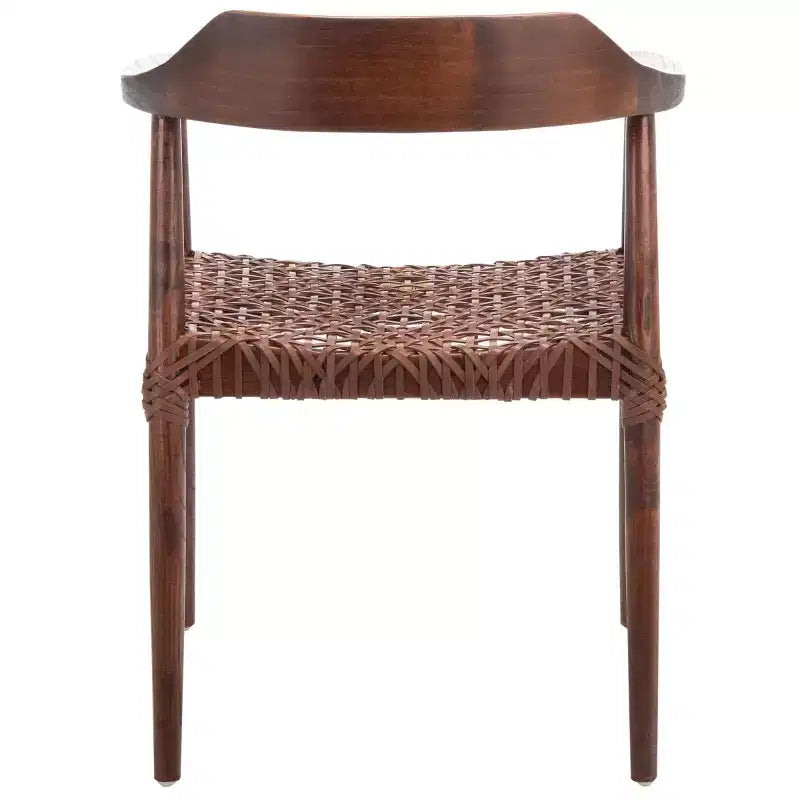 Munro Leather Woven Accent Chair - ACH1005 - Safavieh