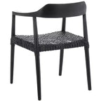 Fauteuil d'appoint en cuir tressé