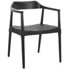 Fauteuil d'appoint en cuir tressé