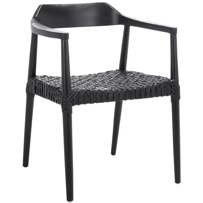 Munro Leather Woven Accent Chair - ACH1005 - Safavieh