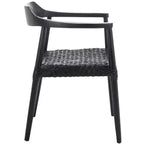 Fauteuil d'appoint en cuir tressé