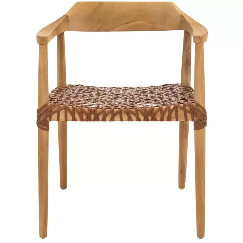 Munro Leather Woven Accent Chair - ACH1005 - Safavieh