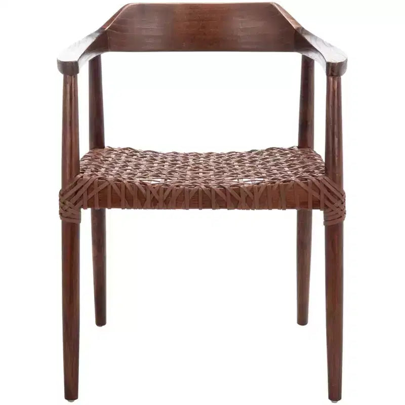Munro Leather Woven Accent Chair - ACH1005 - Safavieh