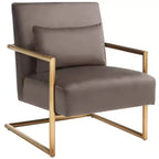 Fauteuil taupe foncé